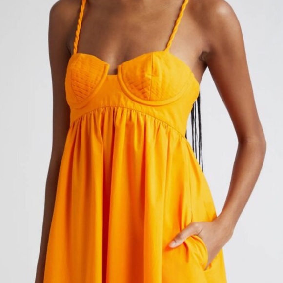 NWT Farm Rio Sleeveless Maxi Dress in Orange, Size L. - Picture 3 of 14